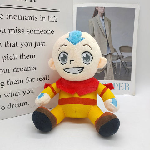 Avatar Aang Cosplay Plush Toys Cartoon Soft Stuffed Dolls Mascot Birthday Xmas Gift