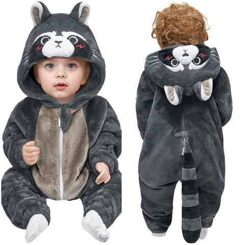 Baby‘s Raccoon jumpsuit - animal series onesie - OLAOLA Original design