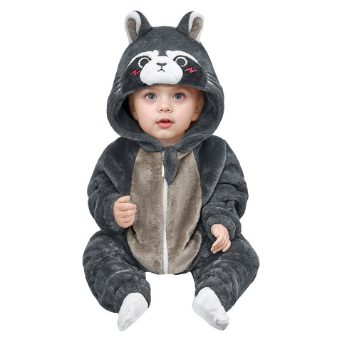 Baby‘s Raccoon jumpsuit - animal series onesie - OLAOLA Original design