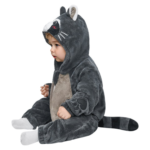 Baby‘s Raccoon jumpsuit - animal series onesie - OLAOLA Original design