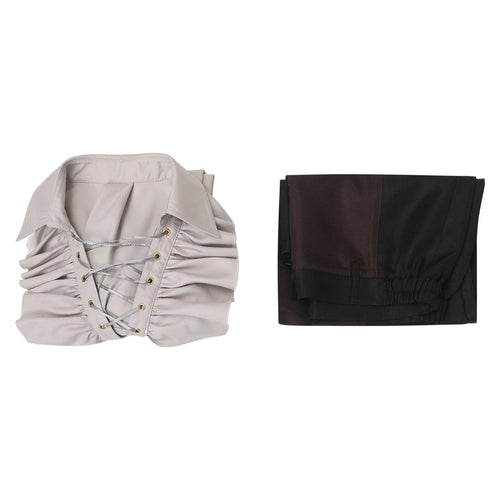 Baldur's Gate 3:Astarion Shirt Pants Wig Full Set Halloween Costume Cosplay Costume