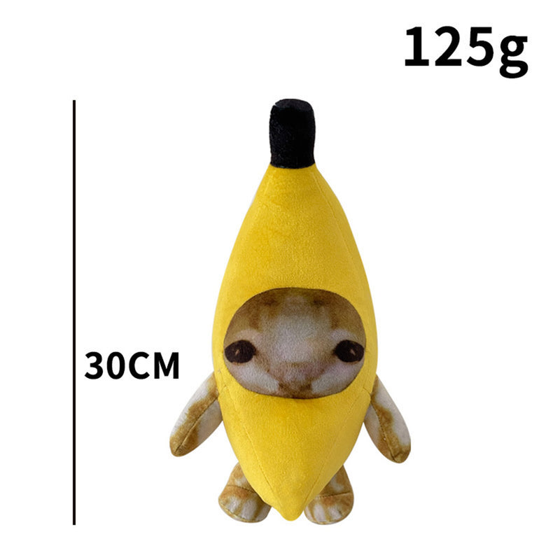 Banana Cat Cosplay Plush Toys Cartoon Soft Stuffed Dolls Mascot Birthday Xmas Gift