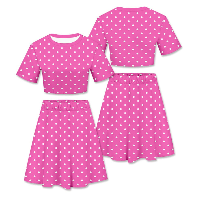 Barbie Polka Dot  Cosplay Costume Outfits Halloween Carnival Party Disguise Suit