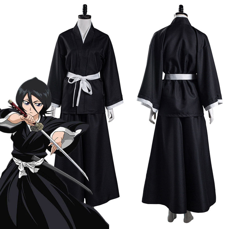 SeeCosplay Anime Men Black Japanese Kimono Costume Halloween Carnival Suit Cosplay