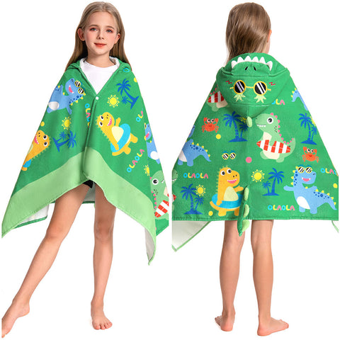 Beach Dinosaur Print - Children's Beach Towel Series - OLAOLA Original Design