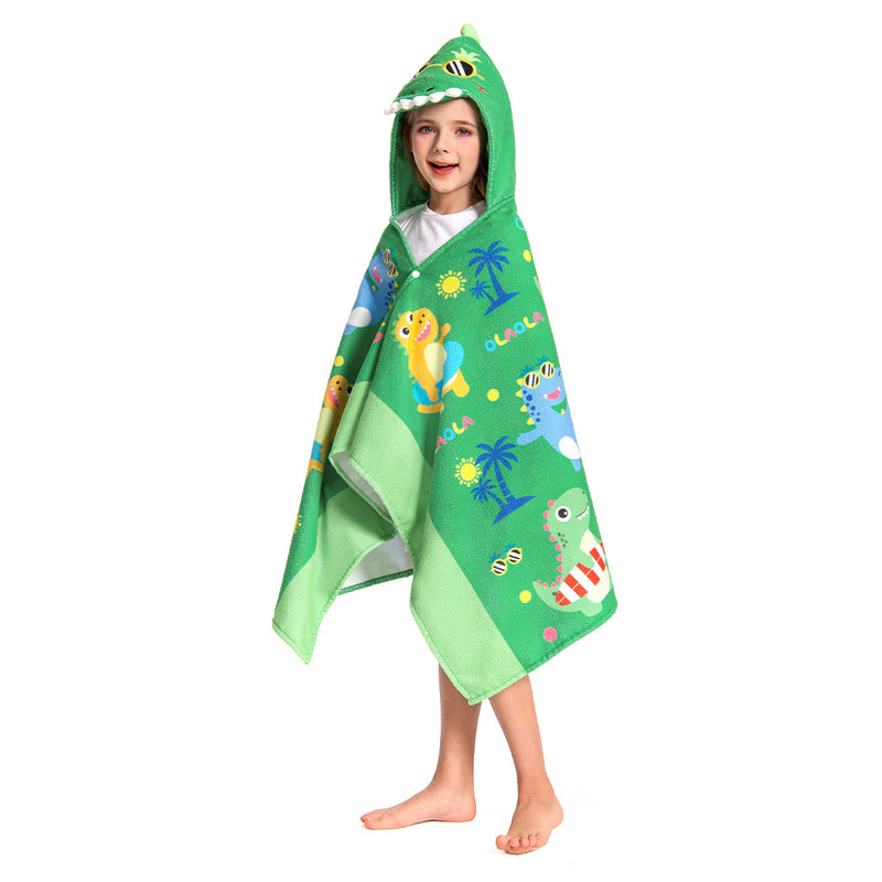 Beach Dinosaur Print - Children's Beach Towel Series - OLAOLA Original Design