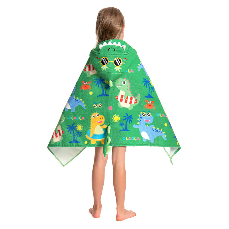 Beach Dinosaur Print - Children's Beach Towel Series - OLAOLA Original Design