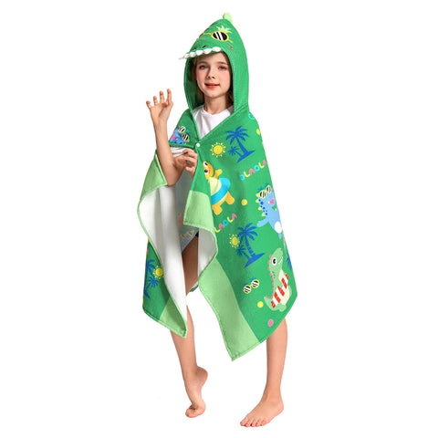 Beach Dinosaur Print - Children's Beach Towel Series - OLAOLA Original Design