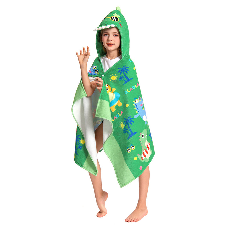 Beach Dinosaur Print - Children's Beach Towel Series - OLAOLA Original Design