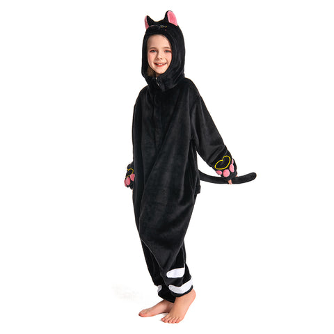 Black Cat - child animal series onesie - OLAOLA Original designr
