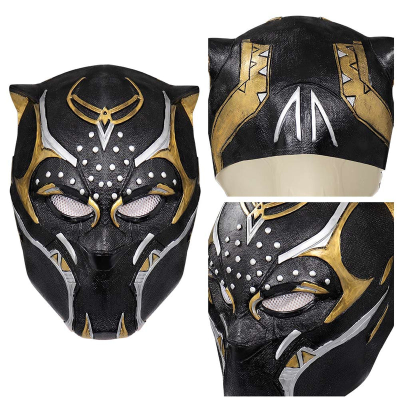 Black Panther: Wakanda Forever-New Black Panther Mask Cosplay Latex Masks Helmet Masquerade Halloween Party Costume Props