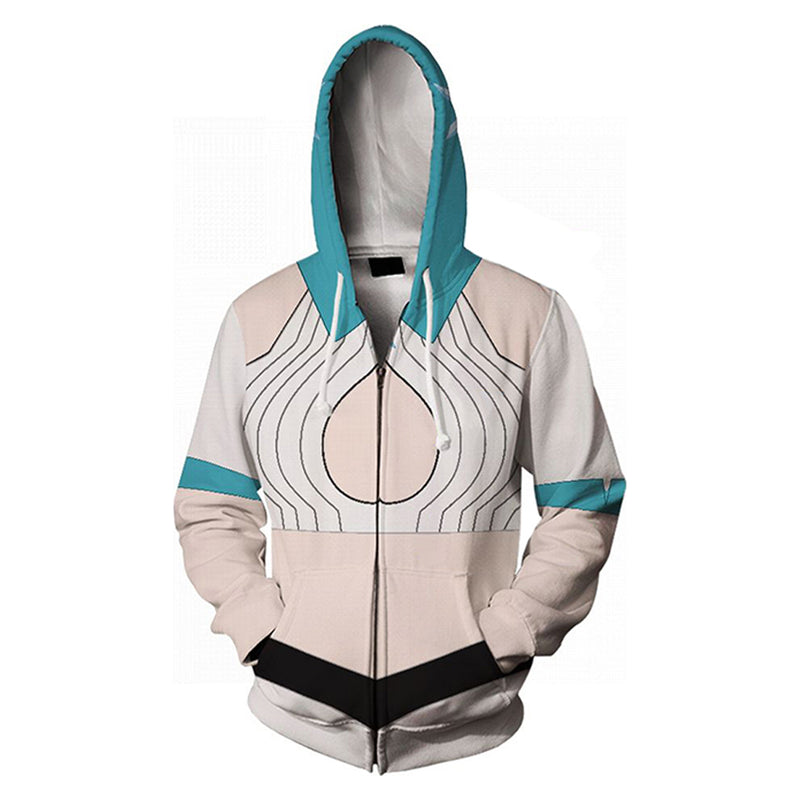 Bleach Inoue Orihime Cosplay Hoodie 3D Printed Hooded Sweatshirt Men Women Casual Streetwear Pullover Zip Up Jacket Coat