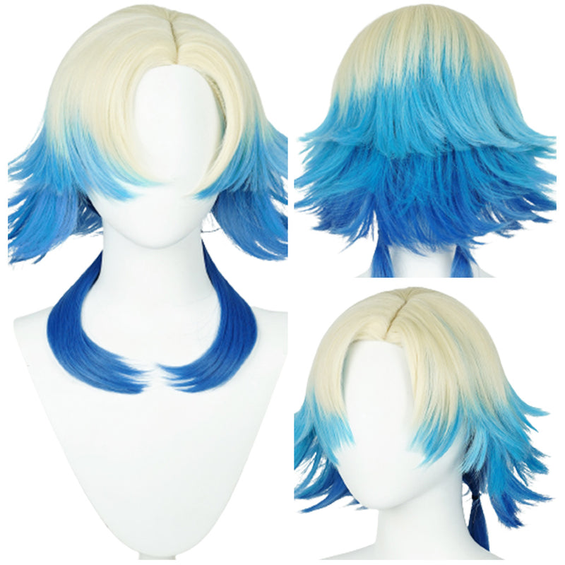 Blue Lock Caesar Cosplay Wig Heat Resistant Synthetic Hair Carnival Halloween Party Props