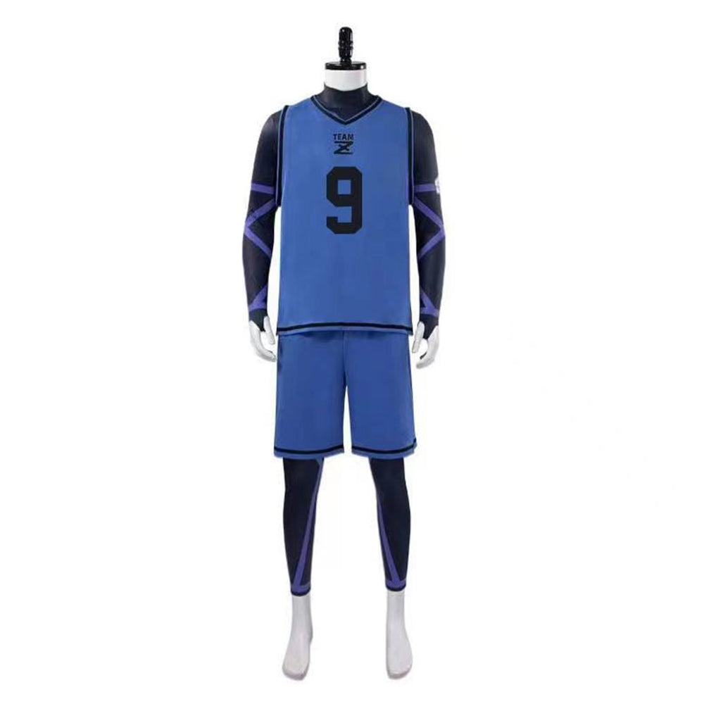 BLUE LOCK Rensuke Kunigami Jersey Cosplay Costume Outfits Halloween