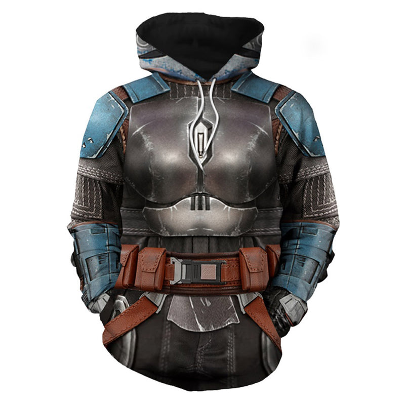 Bo-Katan Kryze Cosplay Hoodie 3D Printed Hooded Sweatshirt Men Women Casual Streetwear Pullover