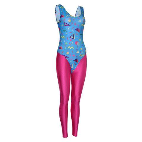 bodysuit Cosplay Costume Outfits Halloween Carnival Suit 80s women