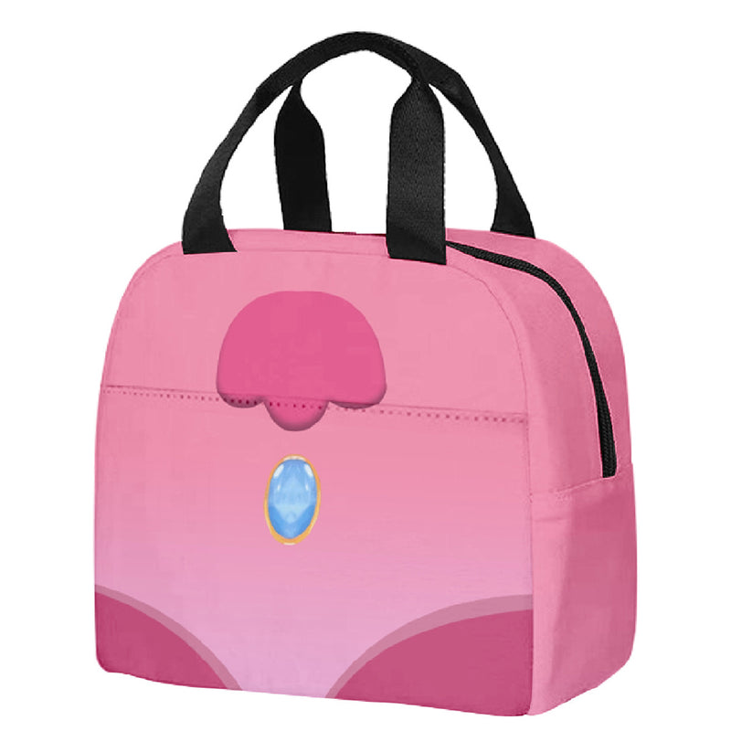 Bowser Cosplay Lunch Bag  Bento Pack Aluminum Foil Rice Bag Meal Pack Canvas Foil Lunch Box Student Bento Handbag