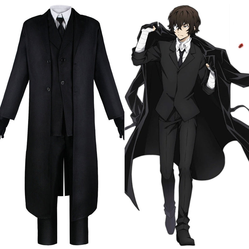 Bungo Stray Dogs dazai osamu Cosplay Costume Outfits Halloween Carnival Suit