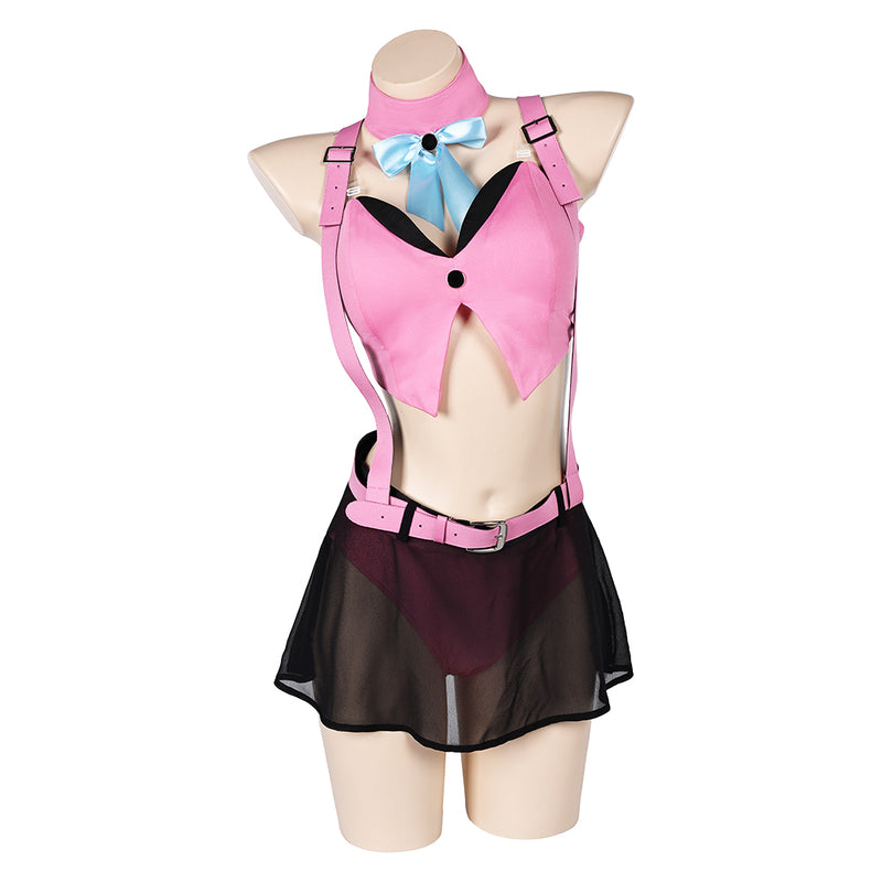 bunny girl Aerith Gainsborough Final Fantasy VII Ever Crisis Aerith swimsuit Final Fantasy FF7EC Cosplay Costume Outfits Halloween Carnival Suit sexy swimsuit