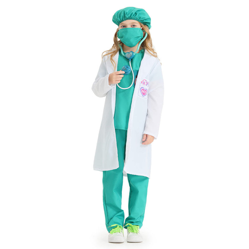 SeeCosplay Doctor Green Kids Cosplay Costume Outfits Halloween Carnival Party Disguise Suit BoysKidsCostume