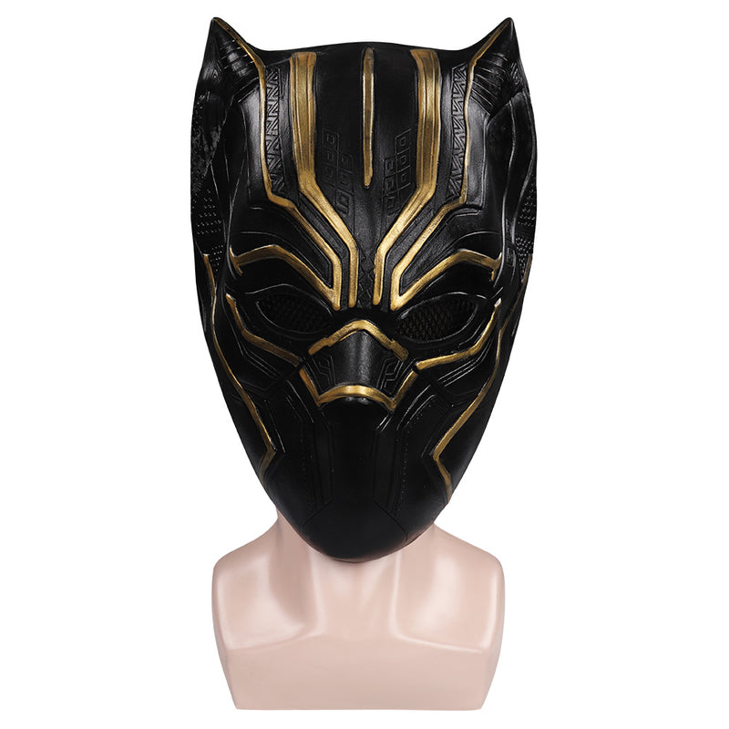 Captain America: Civil War  Black Panther T‘Challa Mask Cosplay Latex Masks Helmet Masquerade Halloween Party Costume Props