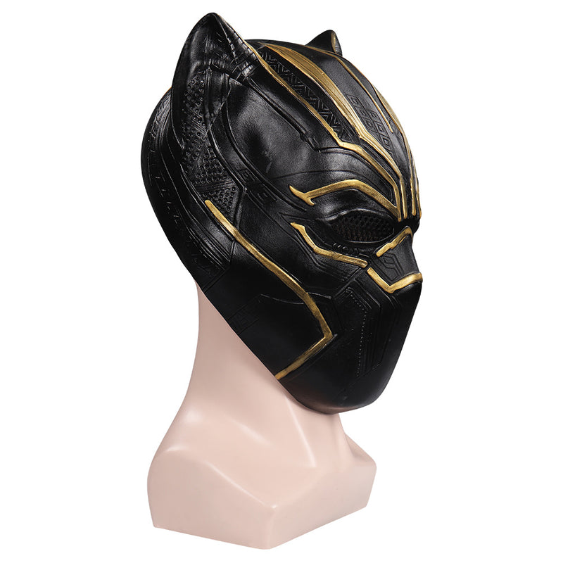 Captain America: Civil War  Black Panther T‘Challa Mask Cosplay Latex Masks Helmet Masquerade Halloween Party Costume Props