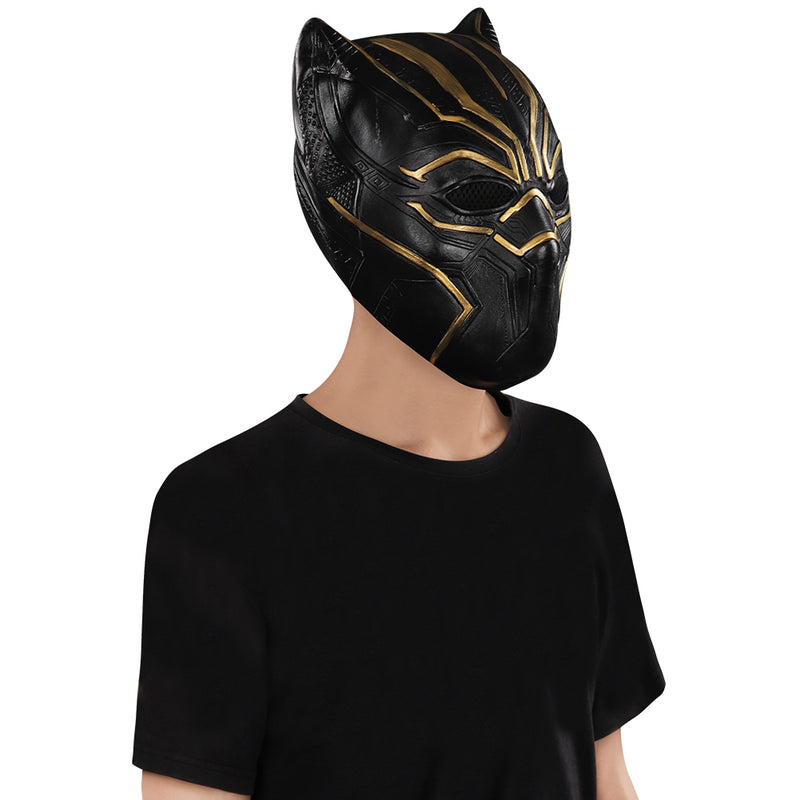 Captain America: Civil War  Black Panther T‘Challa Mask Cosplay Latex Masks Helmet Masquerade Halloween Party Costume Props