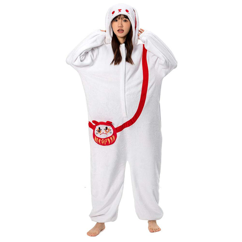 Cartoon Animal Rabbit Pajamas Onesies Sleepwear Flannel Jumpsuits Outfits Halloween Carnival Suit