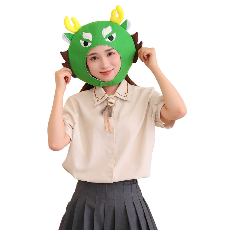 Cartoon Dragon Headgear Cosplay Hat Halloween Carnival Costume Accessories