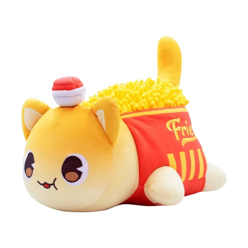 Cekalue Hamburger Cat Plush Stuffed 9.8 Inches Food Toy Pillow Cute Kawaii Animal Doll Gifts for Uni