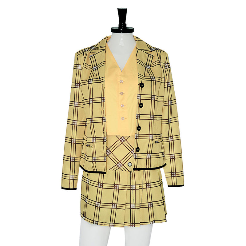 Cher Horowitz Movie Clueless Cosplay Costume Outfits Halloween Carnival Suit