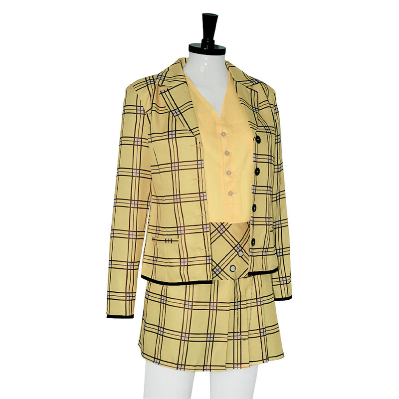 Cher Horowitz Movie Clueless Cosplay Costume Outfits Halloween Carnival Suit