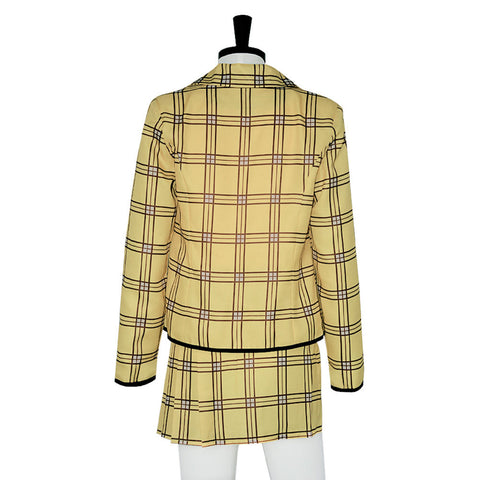 Cher Horowitz Movie Clueless Cosplay Costume Outfits Halloween Carnival Suit