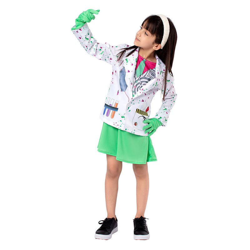 Child Scientists cosplay Costume Outfits Halloween Carnival Suit