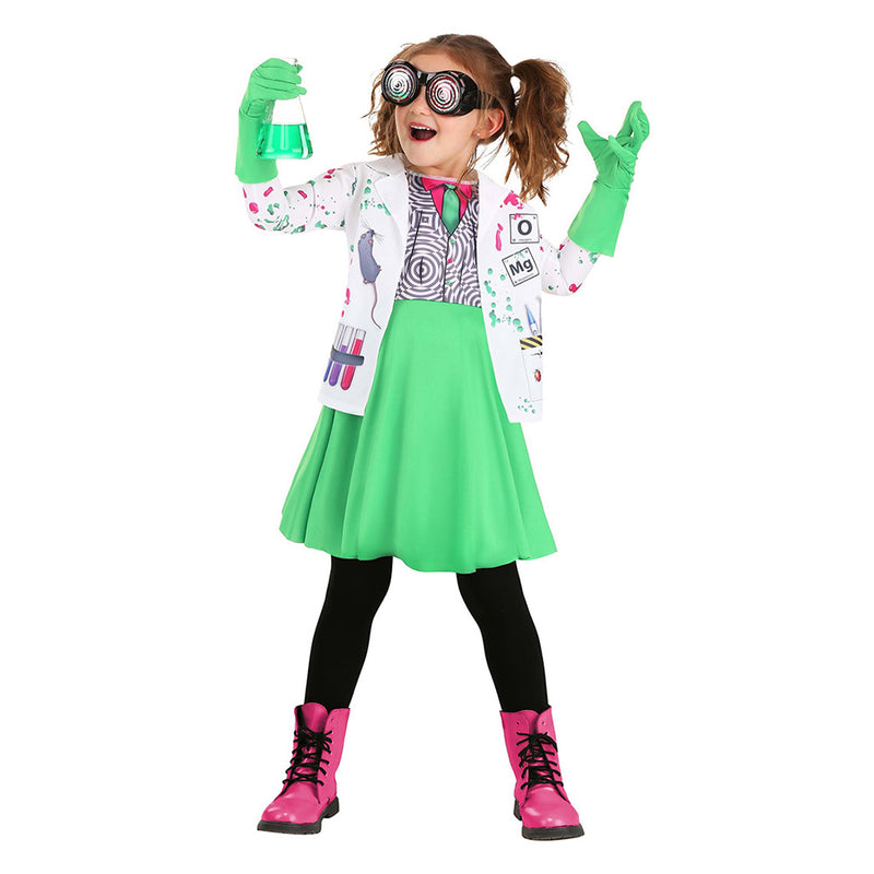 Child Scientists cosplay Costume Outfits Halloween Carnival Suit