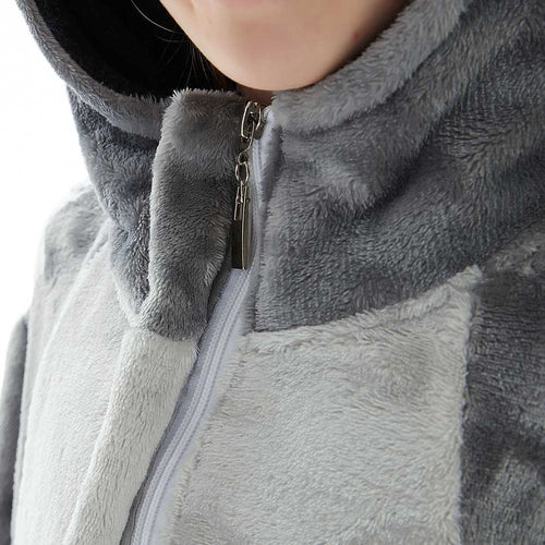 Children Animal Pajamas Cartoon British Shorthair Cat Onesies Kids Warm Flannel Hooded Sleepwear