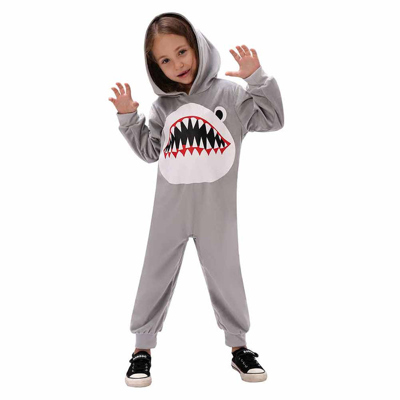 Children‘s animal jumpsuit shark role-playing cosplay suit