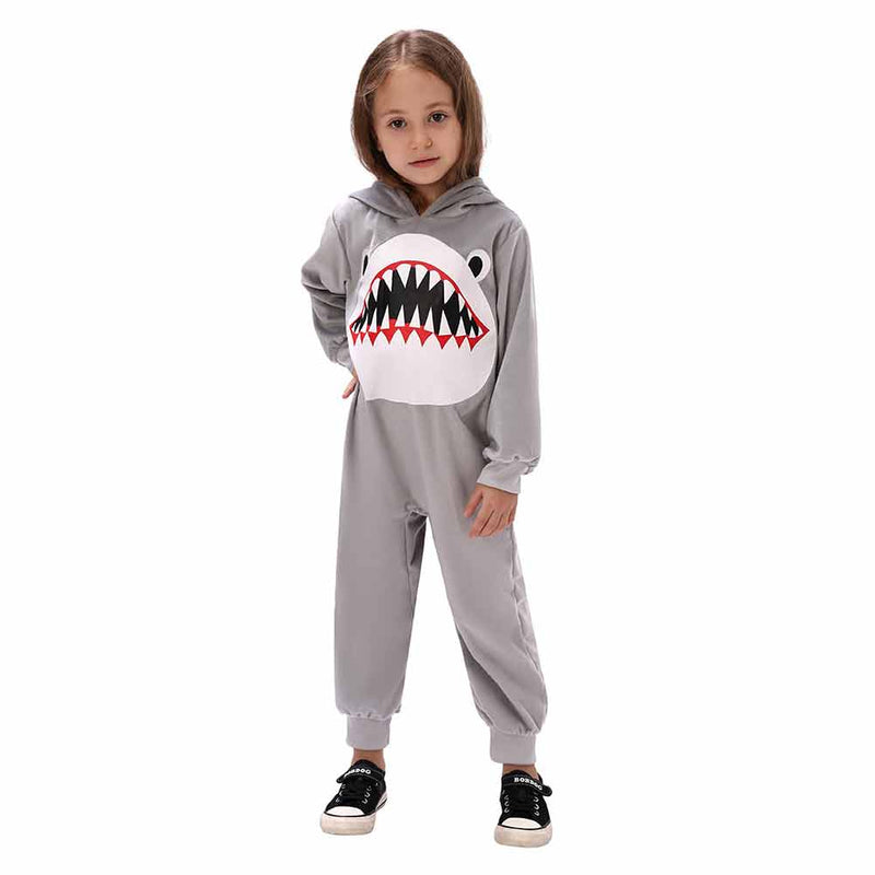 Children‘s animal jumpsuit shark role-playing cosplay suit