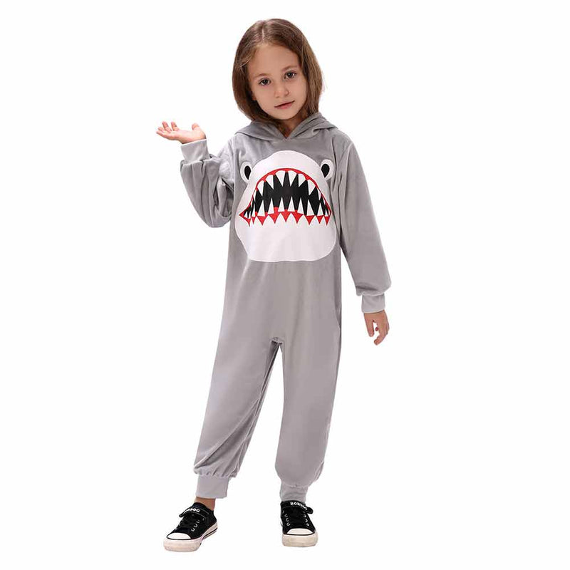 Children‘s animal jumpsuit shark role-playing cosplay suit