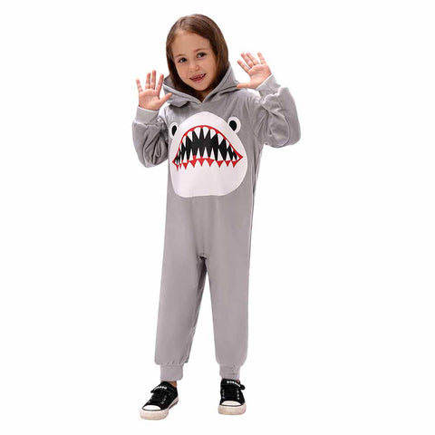 Children‘s animal jumpsuit shark role-playing cosplay suit