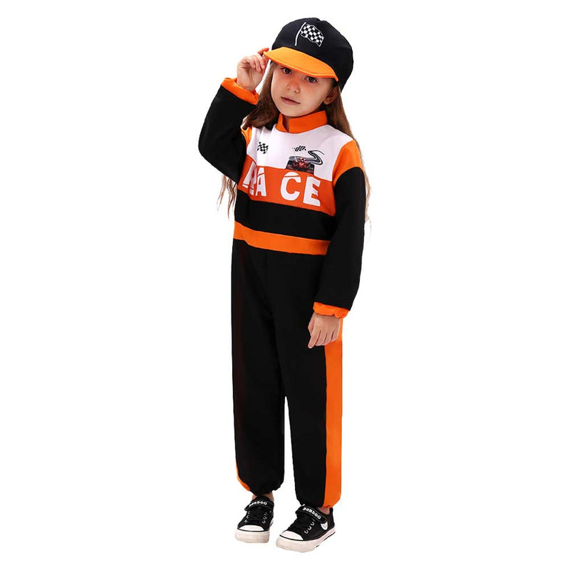 ﻿ Children‘s racing driver Cosplay Costume Outfits Halloween Carnival Suit Style