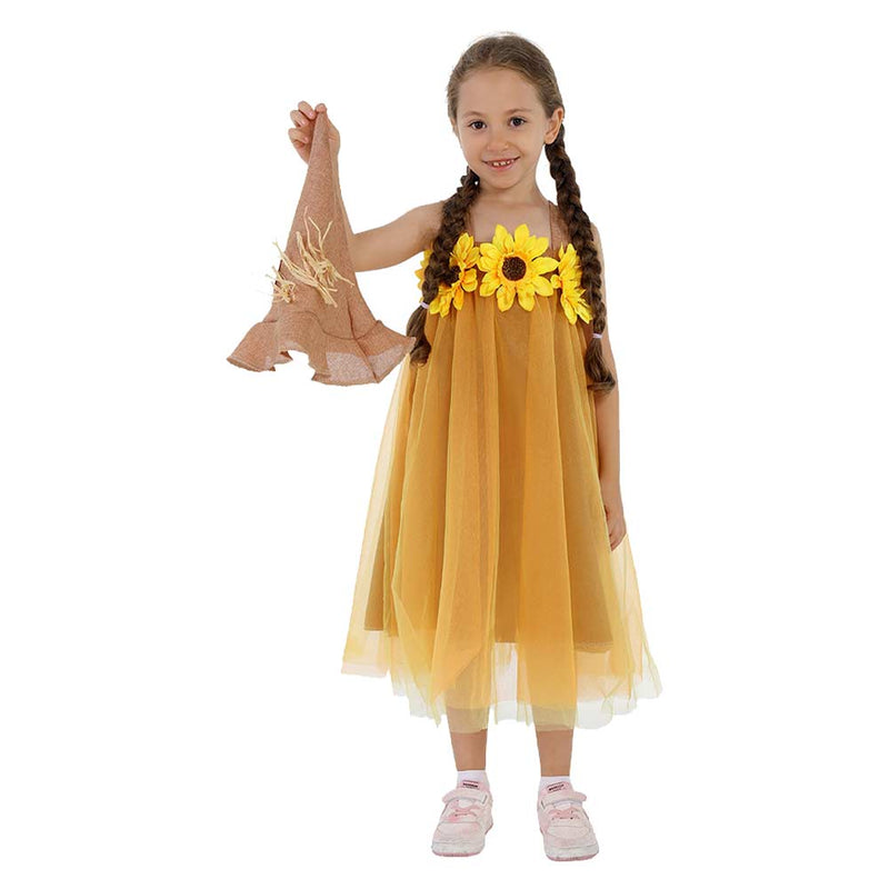 Children‘s scarecrow puppet performance costume Cosplay Costume Outfits Halloween Carnival Suit