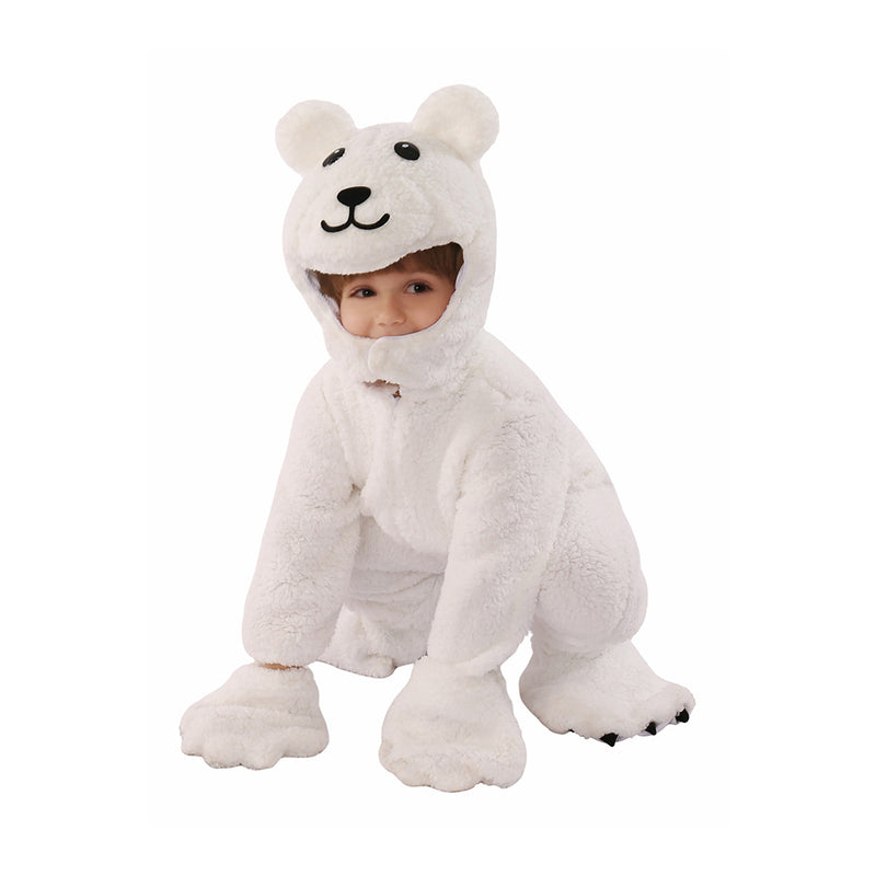 Children‘s White Bear Cosplay Costume Outfits Halloween Carnival Party Suit