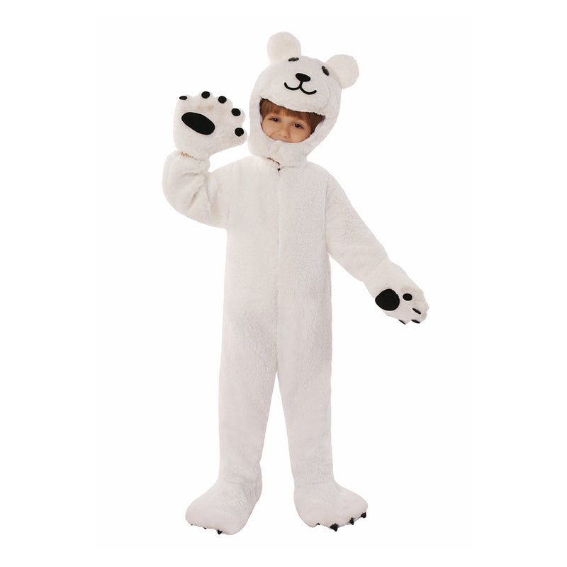 Children‘s White Bear Cosplay Costume Outfits Halloween Carnival Party Suit