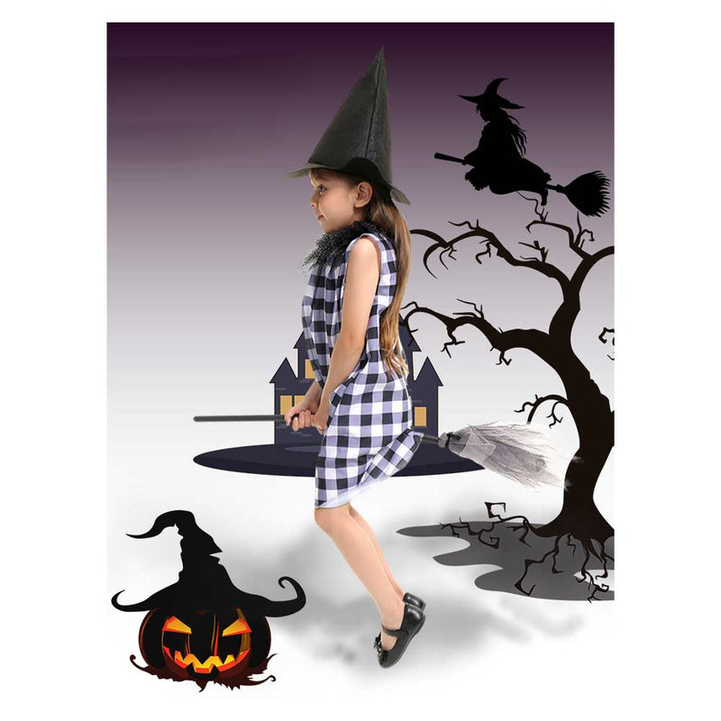 Children‘s Witch Cosplay Costume Outfits Halloween Carnival Suit