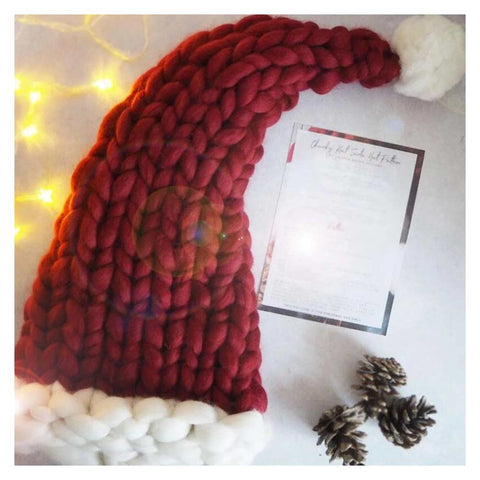 Christmas Hats Xmas Red Kintted Hat for Adult Kids New Year Festive Holiday Party Supplies Costume Accessories Gifts