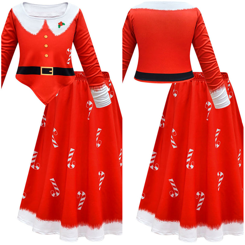 Christmas Santa Claus dress Cosplay Costume Dress Outfits Halloween Carnival Suit