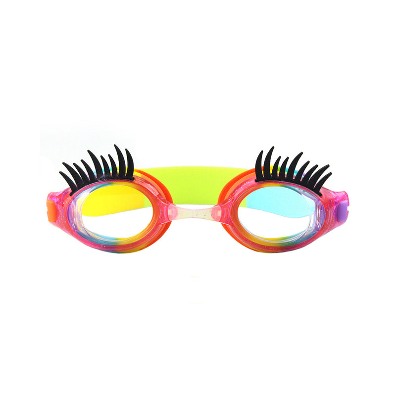 colored eyelash children‘s swimming goggles