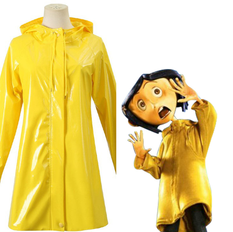 Coraline Cosplay Costume Coat Headband Outfits Halloween Carnival Suit