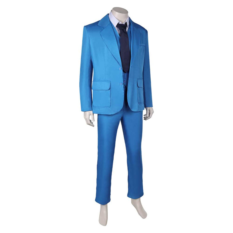 cos Cosplay Costume Outfits Halloween Carnival Suit Blue Suit joke